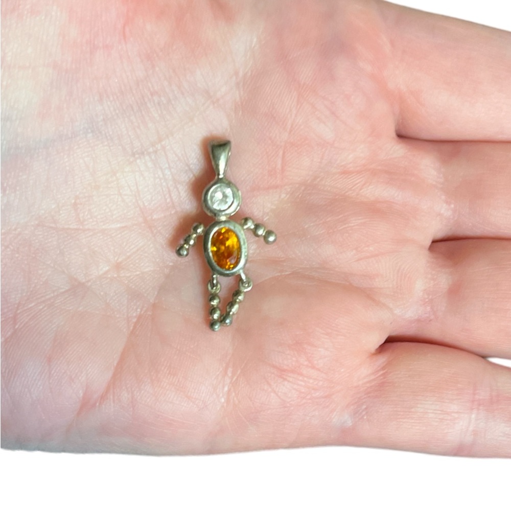 Sterling Silver Birthstone (November) Necklace Pendant